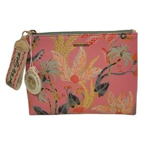 Spartina 449 Apres Sea Clutch Queenie Tropical Floral Pink NWT
